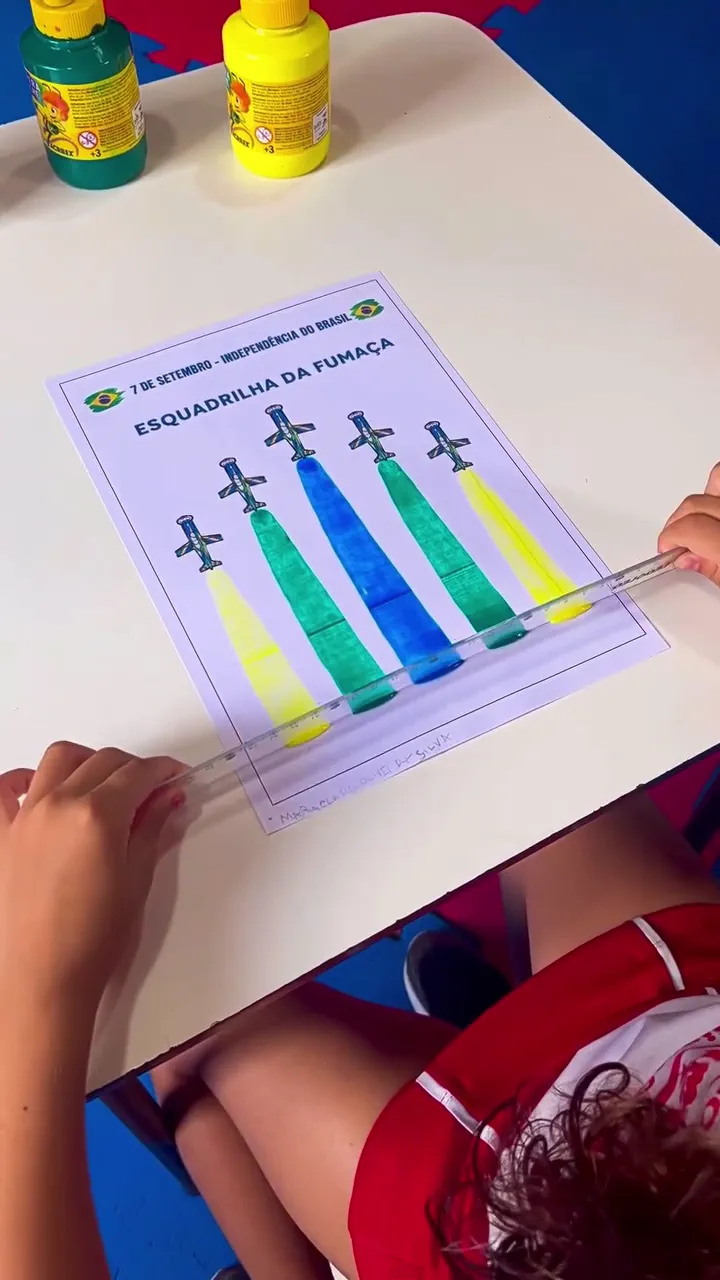 Quadro do vídeo do material Esquadrilha da Fumaça — parte 3